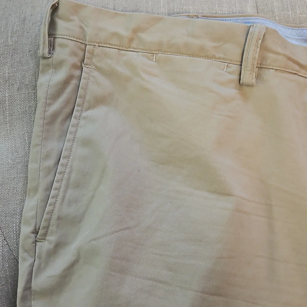 Ralpa Lauren Khaki Chino Stretch Cotton Twill Big N Tall Shorts Sz 50B